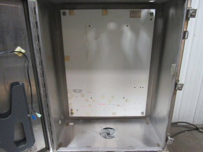 Hoffman A-30H2412SS6LP 30"x24"x12" Stainless Steel Electrical Enclosure Footed