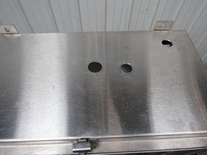 Hoffman A-30H2412SS6LP 30"x24"x12" Stainless Steel Electrical Enclosure Footed