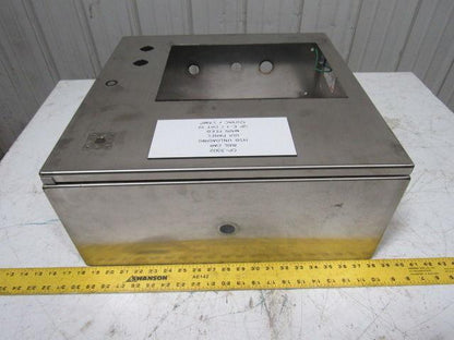 Hoffman CSD20208SS 20x20x8" Stainless Steel Electrical Enclosure W/Backplate