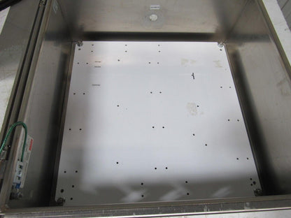 Hoffman CSD20208SS 20x20x8" Stainless Steel Electrical Enclosure W/Backplate