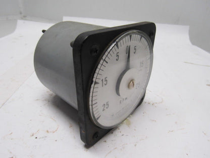 GE General Electric DB-18 Panel Mount Tachometer Voltmeter -25-+25 RPM