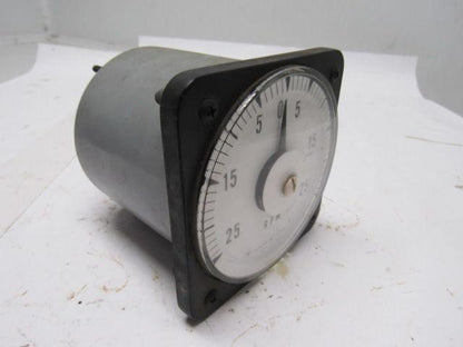 GE General Electric DB-18 Panel Mount Tachometer Voltmeter -25-+25 RPM