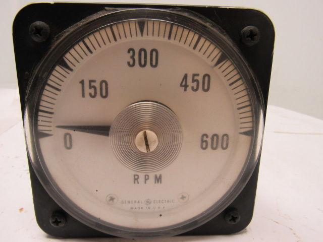 GE General Electric DB-30 105111GZSJ1JDB Panel Meter D-C Ammeter 10 MA 0-600 RPM