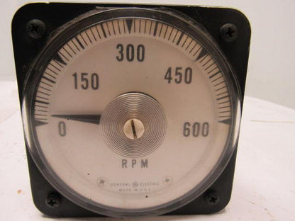 GE General Electric DB-30 105111GZSJ1JDB Panel Meter D-C Ammeter 10 MA 0-600 RPM