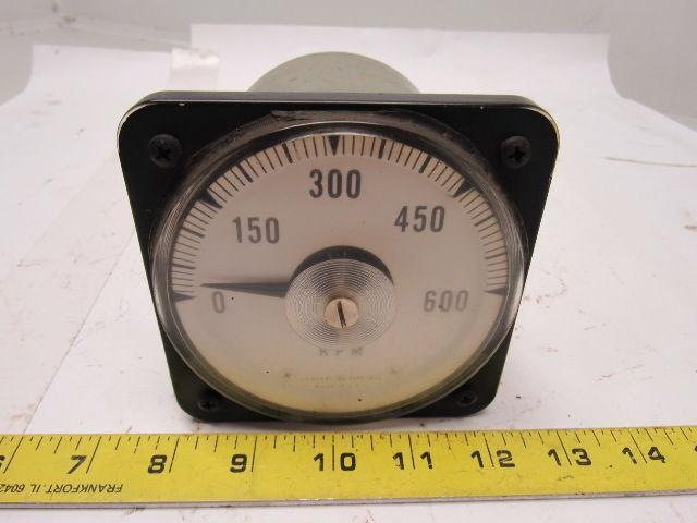 GE General Electric DB-30 105111GZSJ1JDB Panel Meter D-C Ammeter 10 MA 0-600 RPM