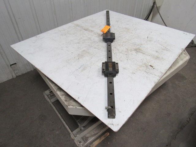Cincinnati Milacron Sabre 750 X Axis Linear Rail & Bearing Blocks 56" OAL