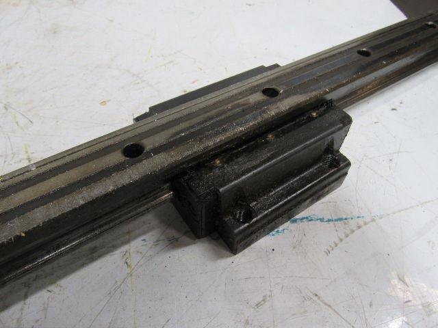 Cincinnati Milacron Sabre 750 X Axis Linear Rail & Bearing Blocks 56" OAL