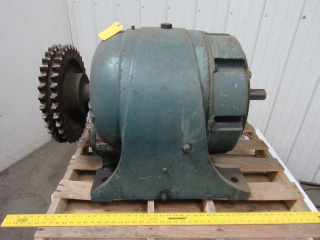 Large In-Line Gear Box speed Reducer 240:1 Ratio 3-3/4" Output 1-7/8" Input