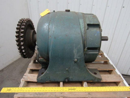 Large In-Line Gear Box speed Reducer 240:1 Ratio 3-3/4" Output 1-7/8" Input
