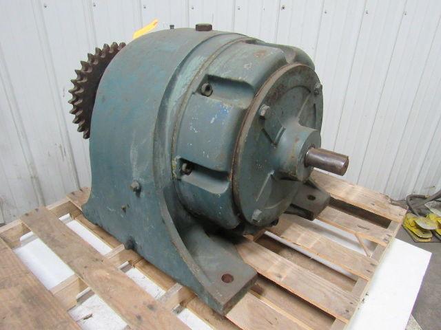 Large In-Line Gear Box speed Reducer 240:1 Ratio 3-3/4" Output 1-7/8" Input