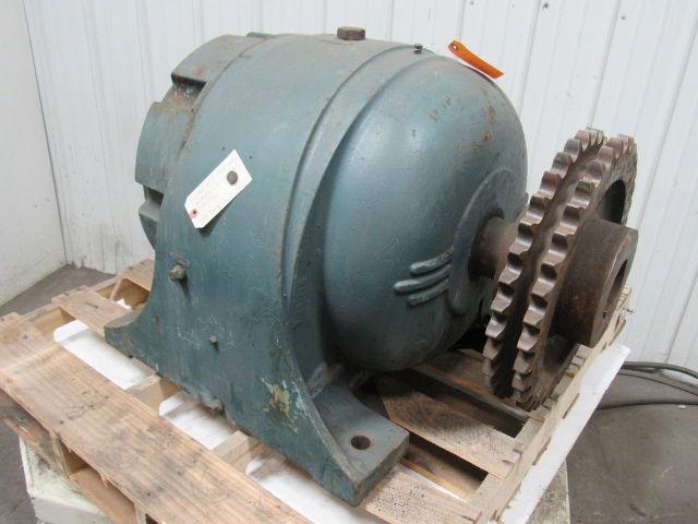 Large In-Line Gear Box speed Reducer 240:1 Ratio 3-3/4" Output 1-7/8" Input