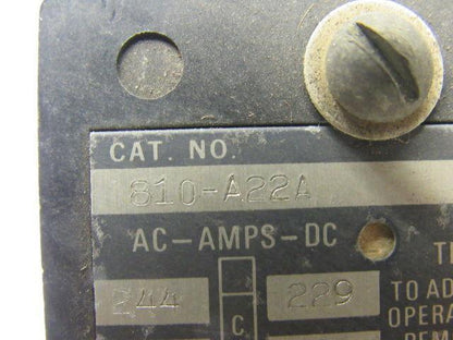 A-B Allen Bradley 810-A22A Series A Inverse Time Relay 162A