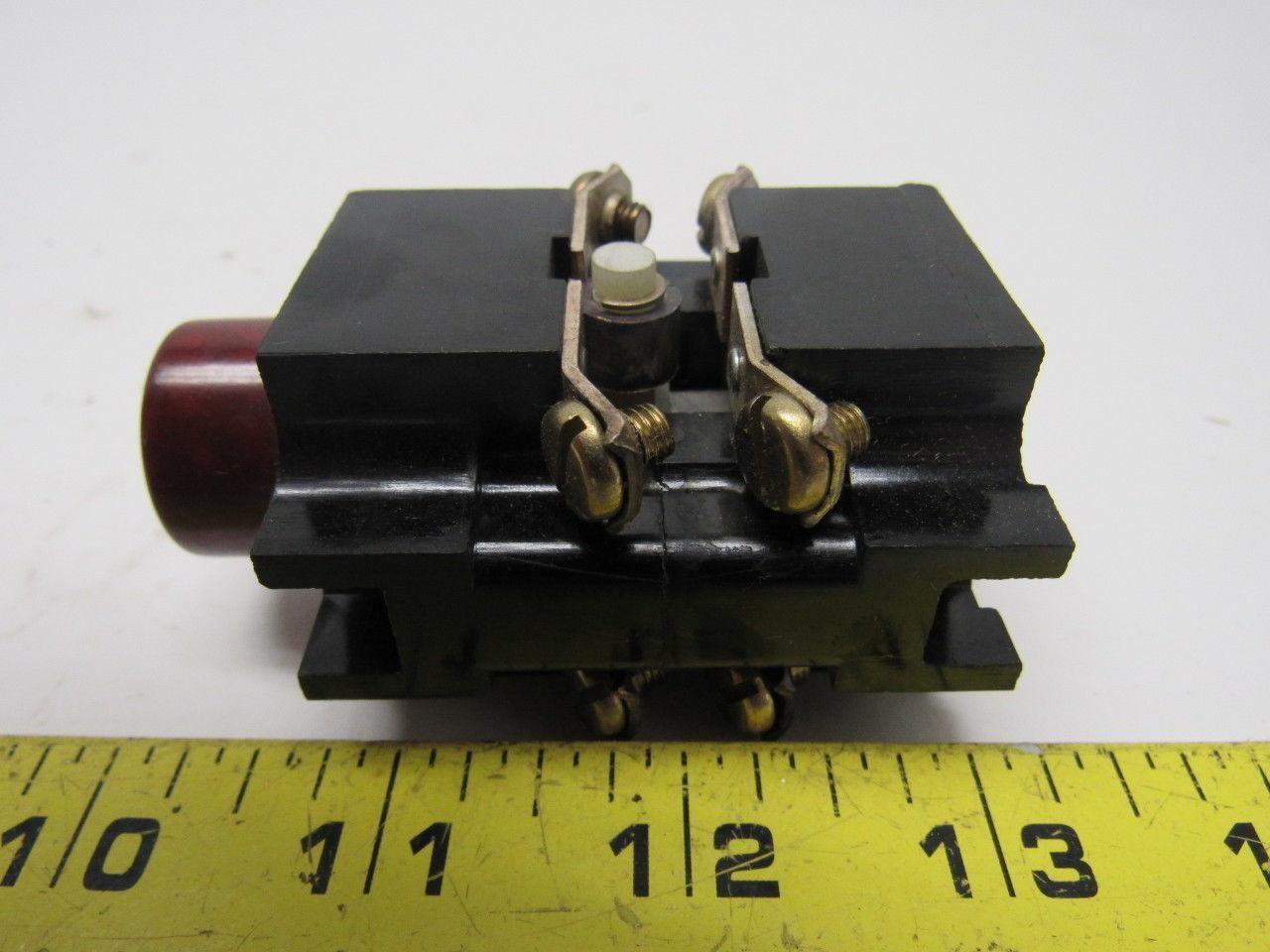 HPC Homewood Products Corp. 1083261 Red Pushbutton Unit N.O./N.C. Lot of 2