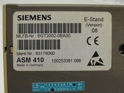 Siemens 6GT2002-0BA00 Simatic Moby Module