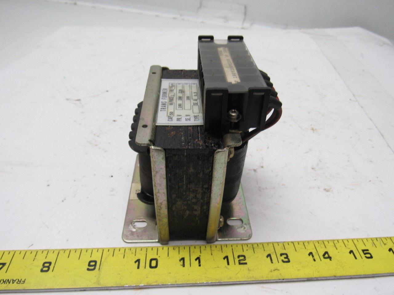 Transformer 50VA 180-200-220V Primary 100V Secondary 1PH 50/60Hz