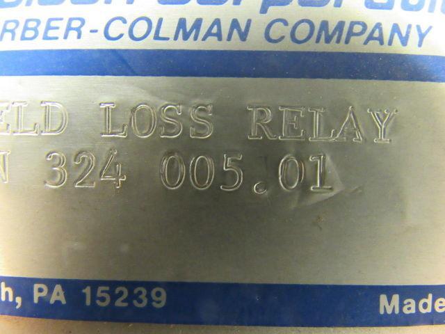 Robicon Corp. 324 005.01 Barber-Colman Field Loss Relay