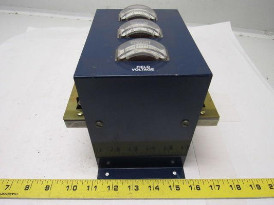 Robicon 326 008-31 Meter Module DCD, DCF 240V Analog Ammeter Bank