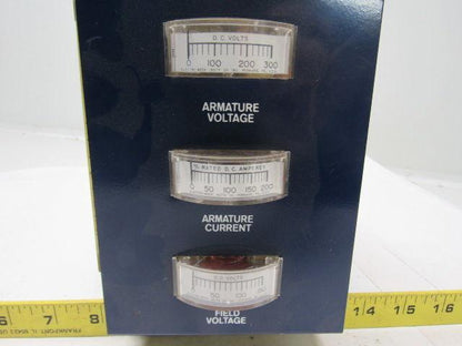 Robicon 326 008-31 Meter Module DCD, DCF 240V Analog Ammeter Bank