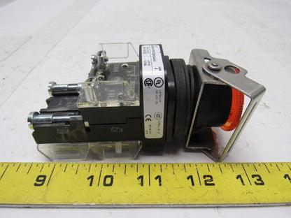 Allen Bradley 800H-FRXTQH24AA5 Amber LED Illuminated 2 position Twist Switch