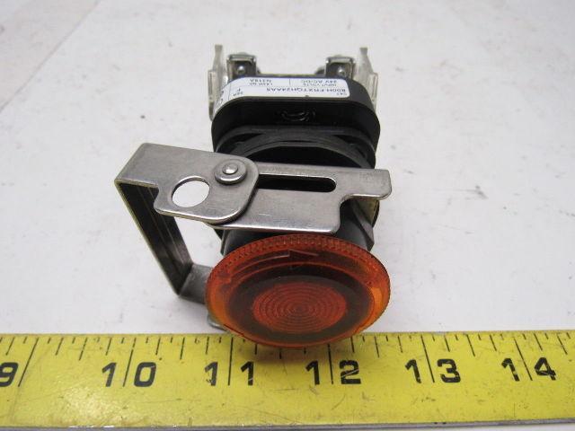 Allen Bradley 800H-FRXTQH24AA5 Amber LED Illuminated 2 position Twist Switch