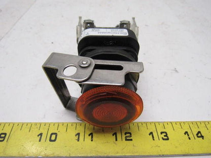 Allen Bradley 800H-FRXTQH24AA5 Amber LED Illuminated 2 position Twist Switch