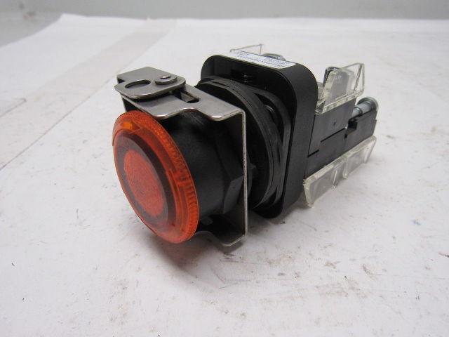 Allen Bradley 800H-FRXTQH24AA5 Amber LED Illuminated 2 position Twist Switch