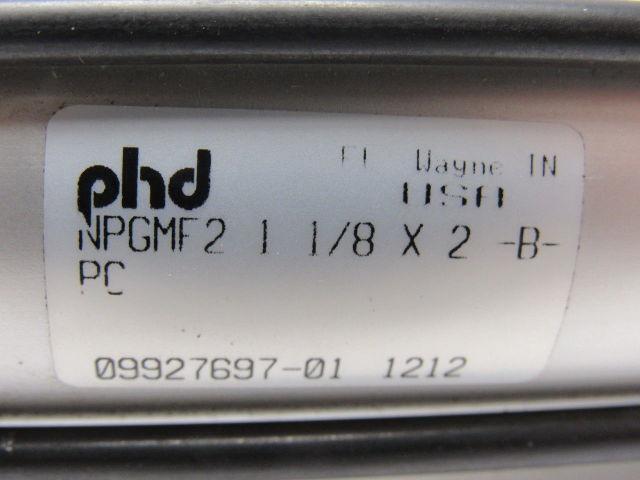PHD NPGMF2 1-1/8" x 2" -B- Pneumatic Air Cylinder 1-1/8" Bore 2" stroke