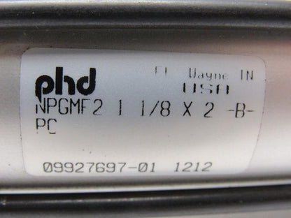 PHD NPGMF2 1-1/8" x 2" -B- Pneumatic Air Cylinder 1-1/8" Bore 2" stroke