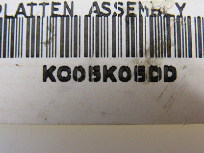 KOOBKOBDD Platten Assembly 11-3/4" OAL