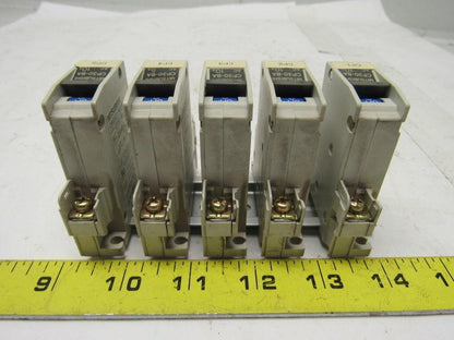 Mitsubishi Electric CP30-BA 1 Pole 10A Circuit Protector Din Rail Mount Lot of 5