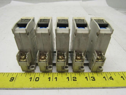 Mitsubishi Electric CP30-BA 1 Pole 10A Circuit Protector Din Rail Mount Lot of 5