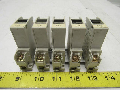 Mitsubishi Electric CP30-BA 1 Pole 10A Circuit Protector Din Rail Mount Lot of 5