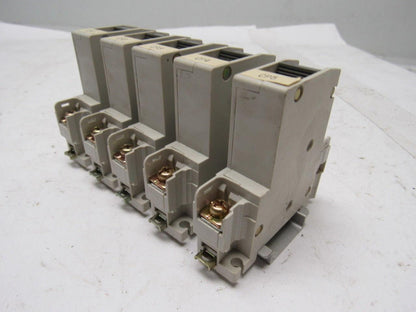 Mitsubishi Electric CP30-BA 1 Pole 10A Circuit Protector Din Rail Mount Lot of 5