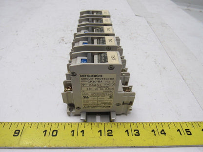 Mitsubishi Electric CP30-BA 1 Pole 10A Circuit Protector Din Rail Mount Lot of 5