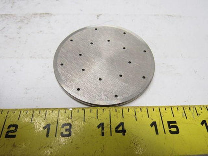 Milton Roy 2980-007-016 Pump SS Contour Plate 2.5" OD X 0.115" Thick