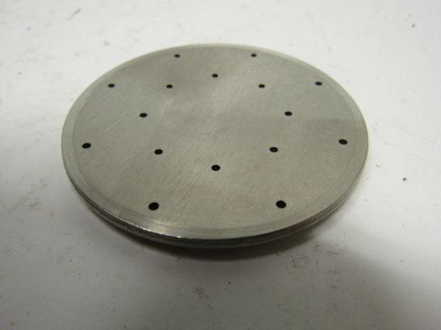 Milton Roy 2980-007-016 Pump SS Contour Plate 2.5" OD X 0.115" Thick