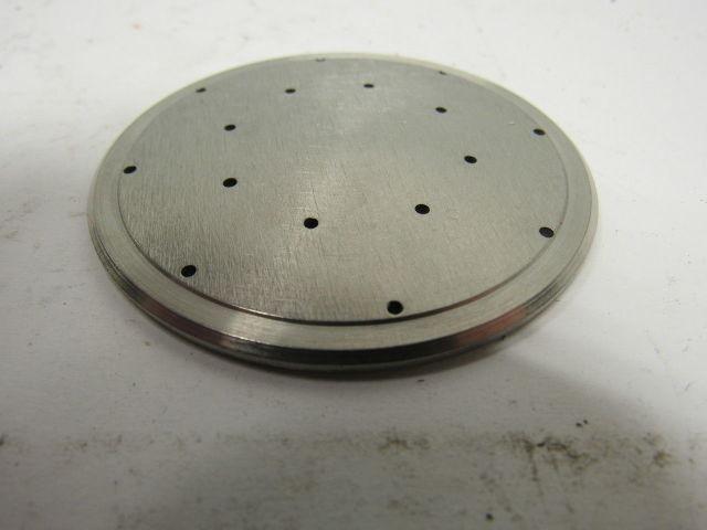 Milton Roy 2980-007-016 Pump SS Contour Plate 2.5" OD X 0.115" Thick
