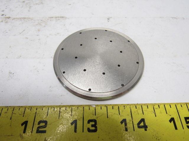 Milton Roy 2980-007-016 Pump SS Contour Plate 2.5" OD X 0.115" Thick