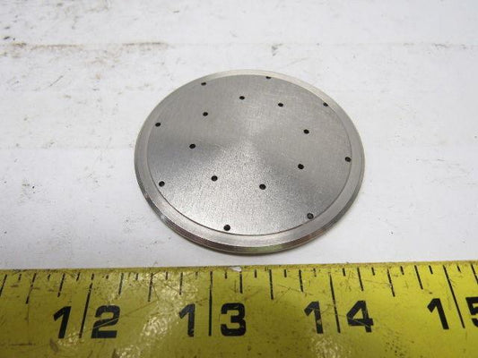 Milton Roy 2980-007-016 Pump SS Contour Plate 2.5" OD X 0.115" Thick