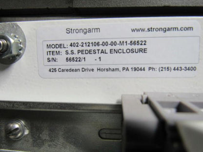 ARISTA STRONGARM ADM-1817AP Touch Screen Operator Interface & S.S. Pedestal