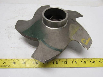 Flowserve  8 1/2" Pump Impeller Stainless Steel 5 Vane
