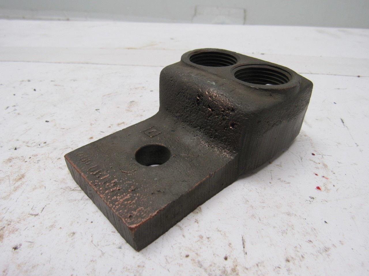 Square D 1 Hole Bronze Electrical Connector 2 Wire Terminal