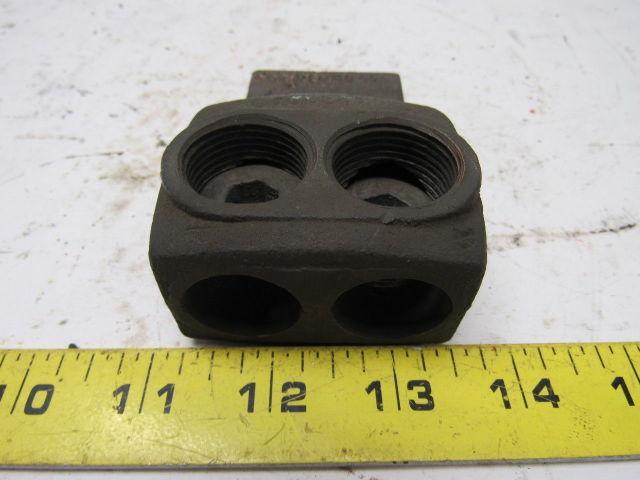 Square D 1 Hole Bronze Electrical Connector 2 Wire Terminal