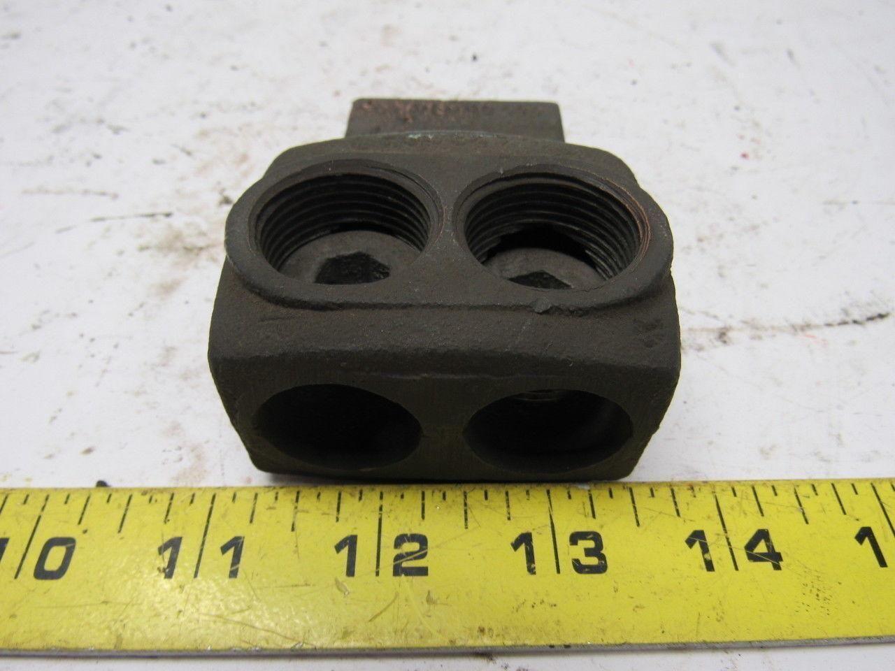 Square D 1 Hole Bronze Electrical Connector 2 Wire Terminal