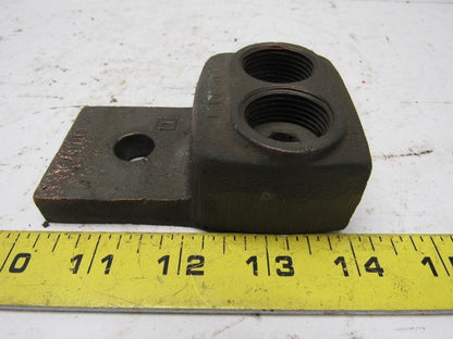 Square D 1 Hole Bronze Electrical Connector 2 Wire Terminal