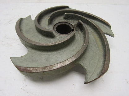 52495 7" OD Steel Pump Impeller 5 Vane 1" ID Bore