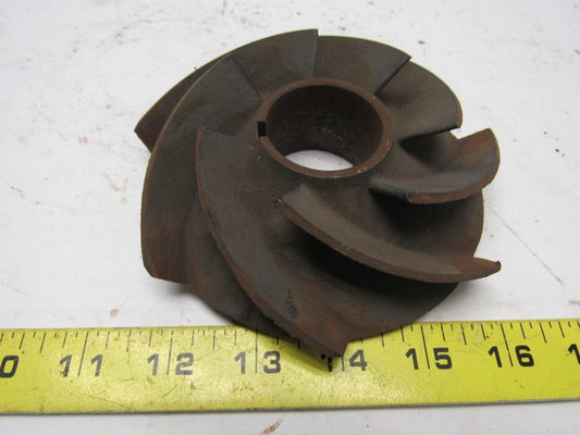 46990 5-1/2" OD Steel Pump Impeller 7 Vane 1-1/2" ID Bore