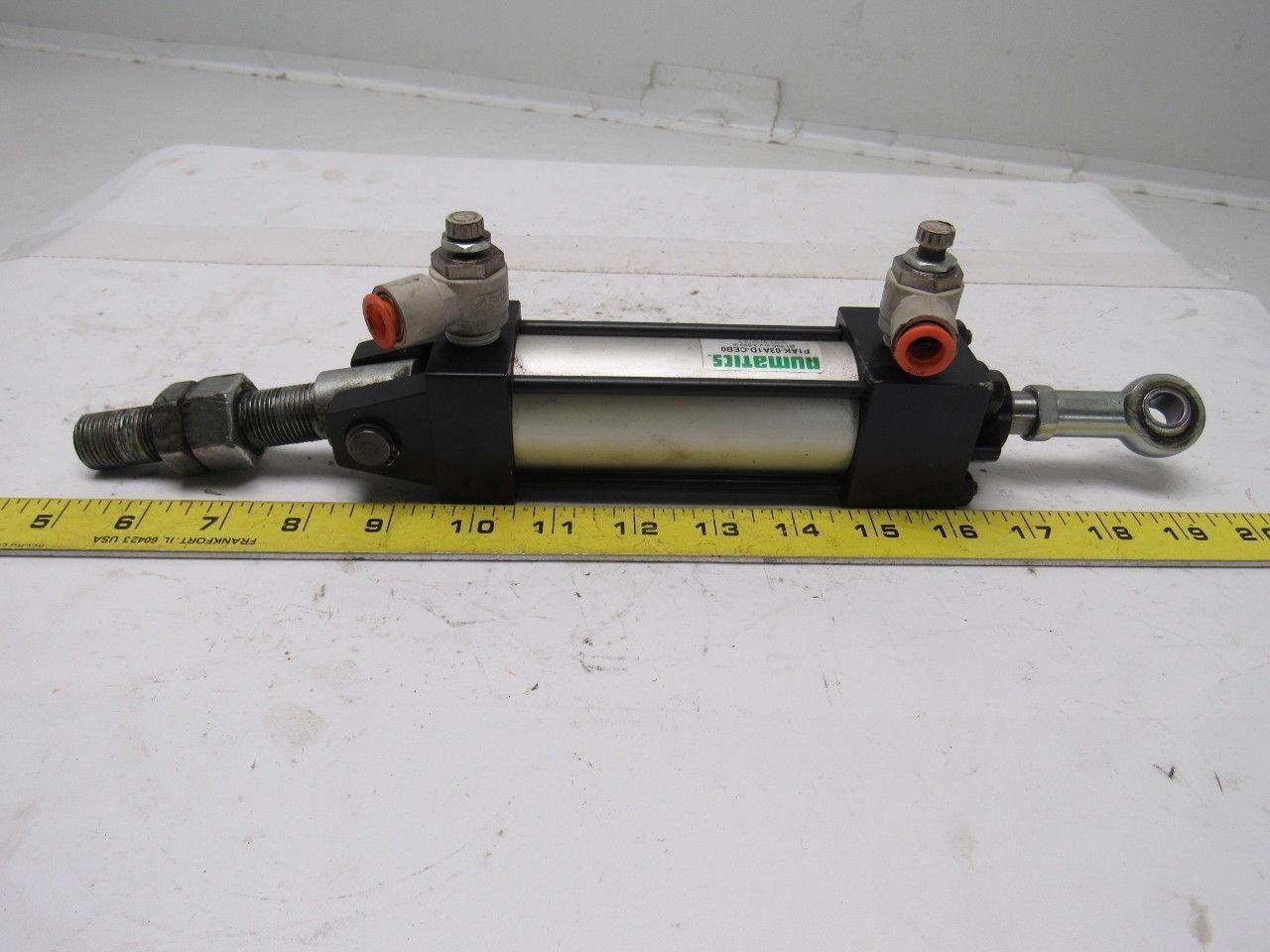 Numatics P1AK-03A1D-CEB0 Pneumatic Air Cylinder 1-1/2" Bore 3" Stroke
