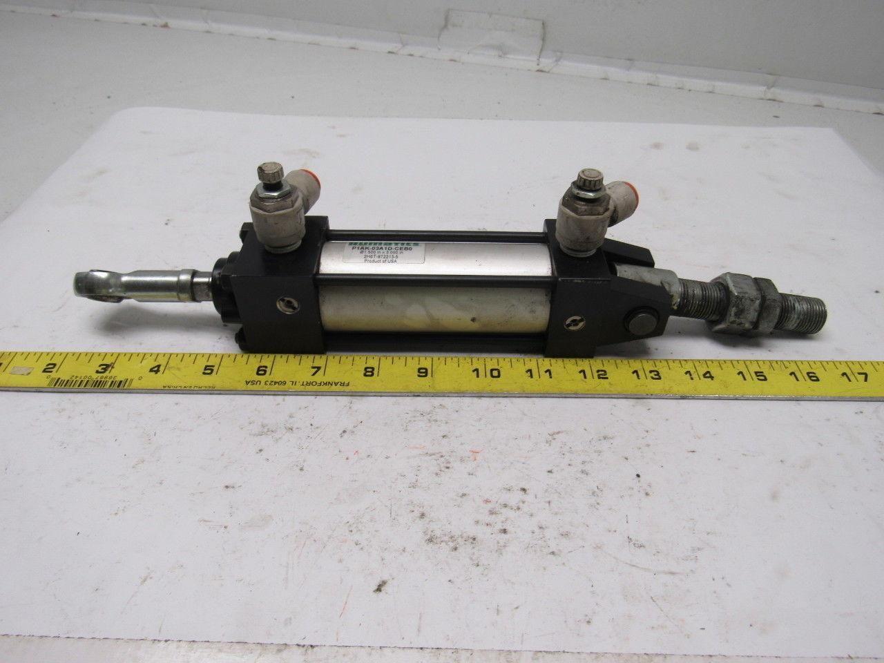Numatics P1AK-03A1D-CEB0 Pneumatic Air Cylinder 1-1/2" Bore 3" Stroke