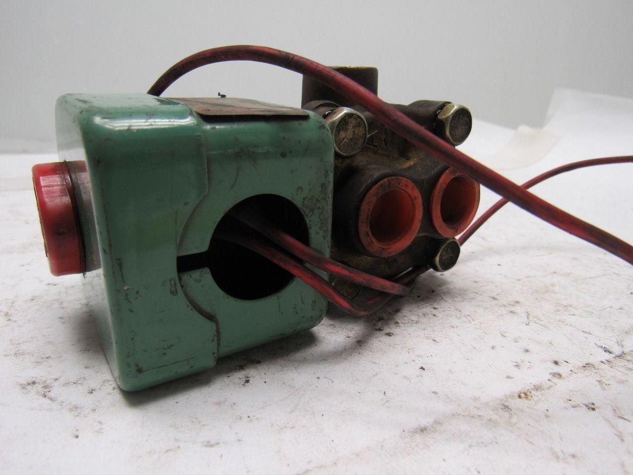 ASCO Red Hat 834263 4 Way Solenoid Valve  3/8" NPT